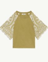 T-shirt à broderie anglaise
