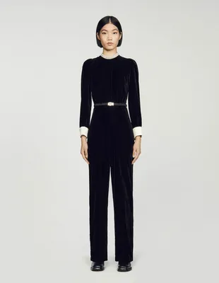 Combinaison pantalon en velours