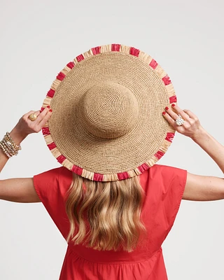 Crushable Raffia Crochet Sun Hat