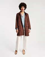 Barn Coat Microsuede Chocolate