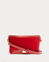 Billie Sling Crinkled Leather Red