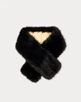 Faux Fur Collar Shrug