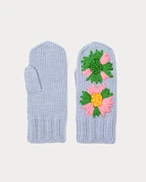 Embroidered Knit Mitten