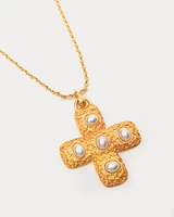 Pearl Cross Pendant
