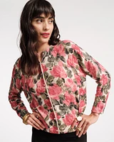 Darling Cardigan Pretty Peonies