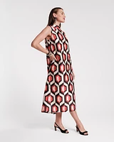 Diplomat Maxi Dress Empire Jacquard