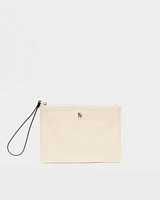 Wristlet Crinkled Leather Oyster