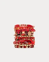 Santiago Beaded Stacked Bracelet