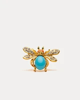 Bee Ring Blue Orange