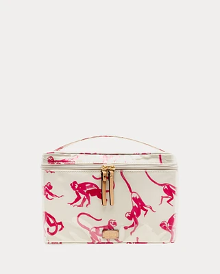 Train Case Pink Monkey