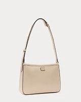 Poppy Crossbody Glazed Leather Oyster