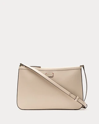 Poppy Crossbody Glazed Leather Oyster