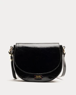 Ellen Saddle Bag Crinkled Leather