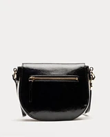 Ellen Saddle Bag Crinkled Leather