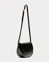 Ellen Saddle Bag Crinkled Leather