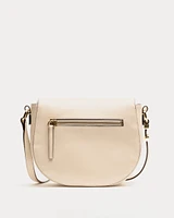 Mini Ellen Crinkled Leather Oyster