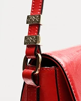 Ellen Saddle Bag Crinkled Leather