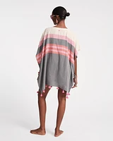 Striped Cotton Poncho
