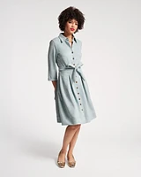 Bellini Dress Microsuede Powder Blue