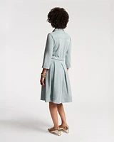 Bellini Dress Microsuede Powder Blue