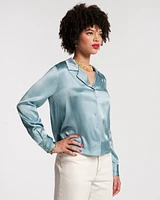 Katherine Silk Shirt French Blue