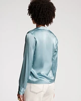 Katherine Silk Shirt French Blue