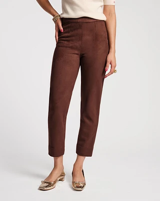 Lucy Pant Microsuede Suede Chocolate