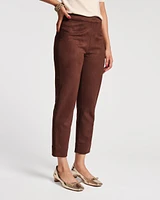 Lucy Pant Microsuede Suede Chocolate