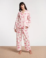 Teddy Pajama Pant Pink Monkey