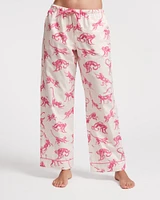 Teddy Pajama Pant Pink Monkey