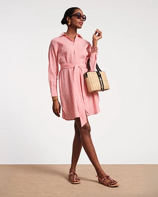 Perfect Shirtdress Puckered Stripe