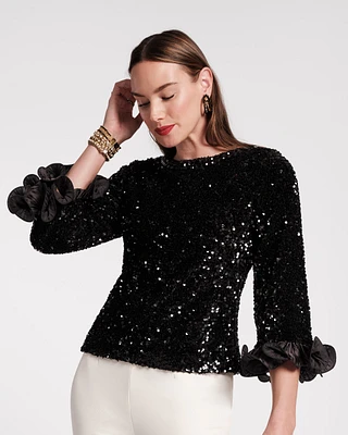 Plaza Sequin Top