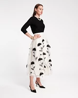 Shea Maxi Skirt Organza Flower