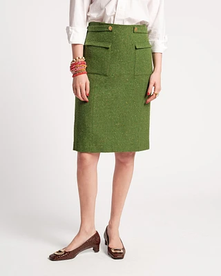 Wool Pencil Skirt