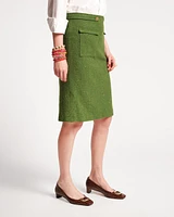 Wool Pencil Skirt