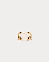 Mini Plaza Ring Morganite Gold