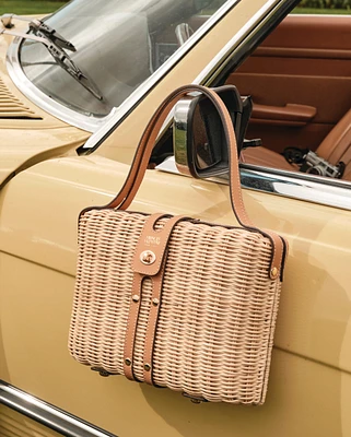 The Holland Satchel Wicker Natural/Natural OS