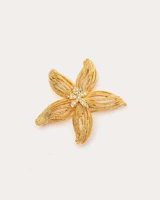 Gold Starfish Pin