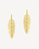 Sol Statement Feather Gemstone Earring