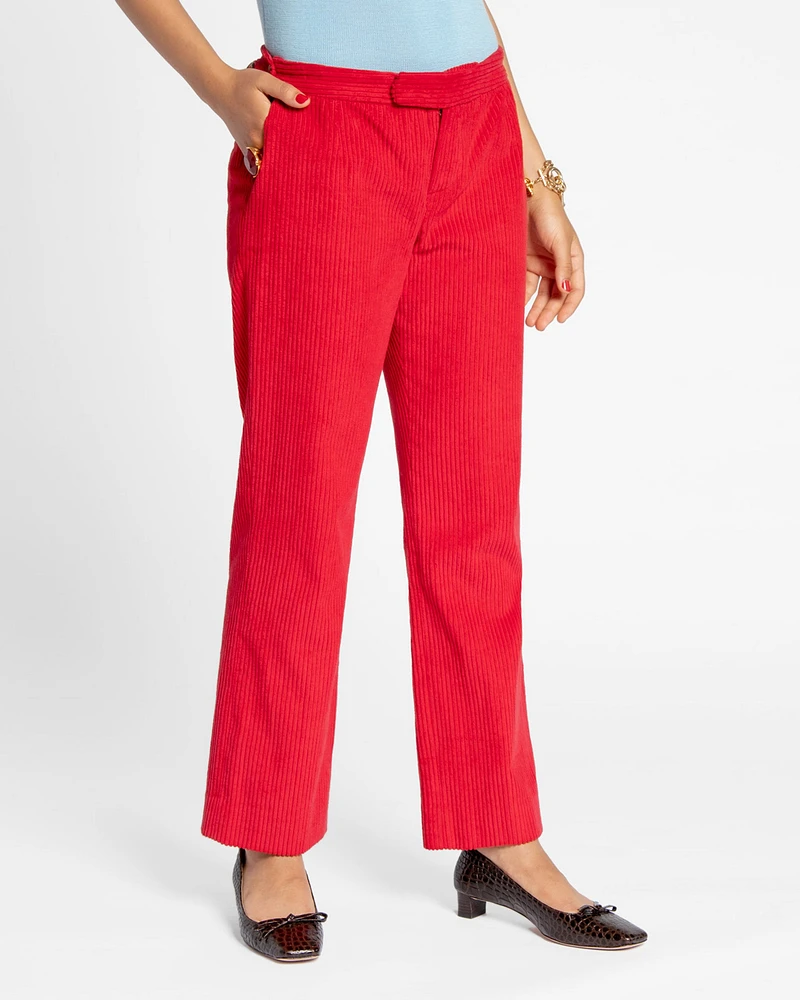 Chloe Corduroy Pant Red