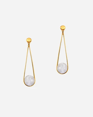 Ipanema Earrings Moonstone Gold