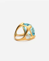 Plaza Ring Topaz Gold