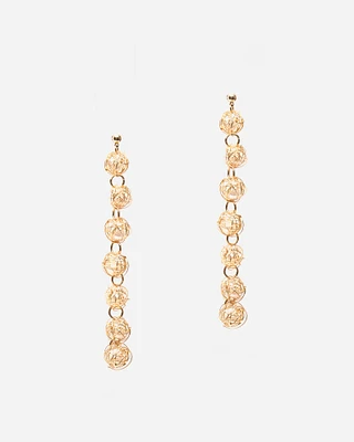 Pearl Gold Sphere Drop Earrings