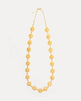 Large Crochet Spheres Necklace Gold