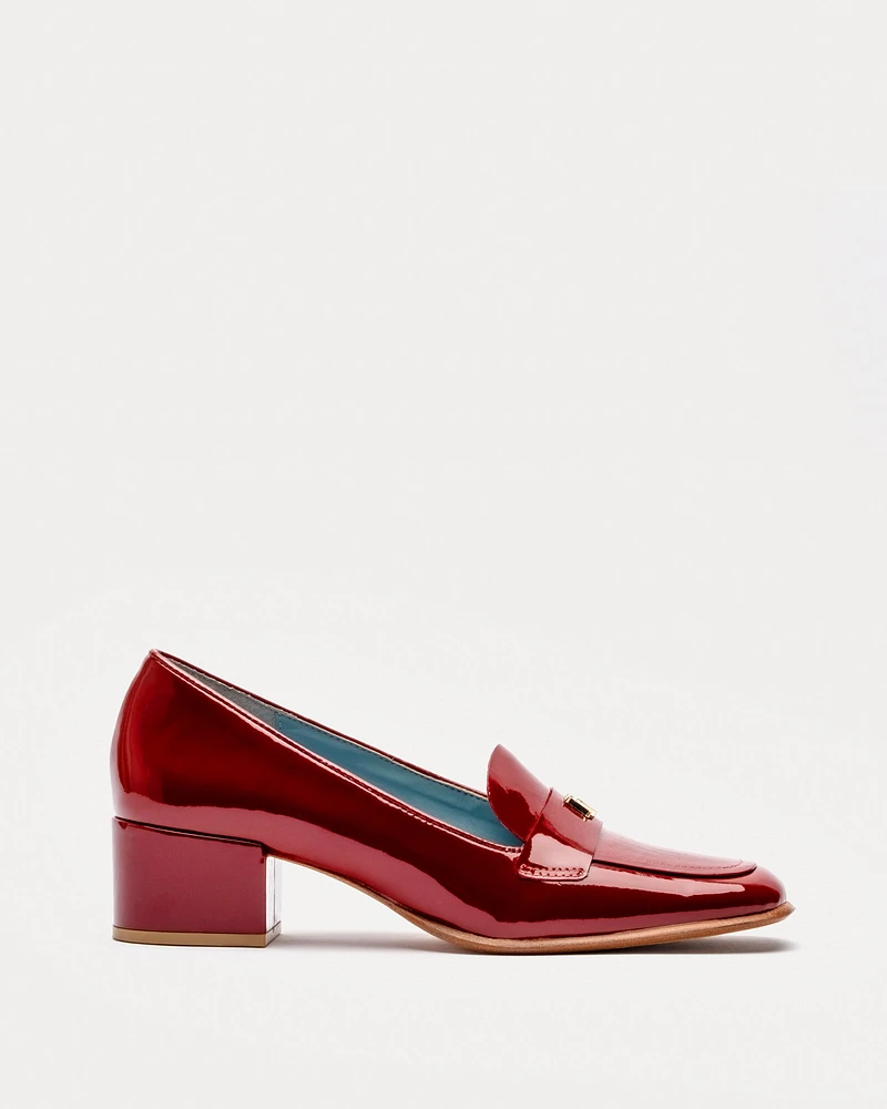 Twiggy Loafer Heel Soft Patent Red