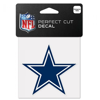 Dallas Cowboys Perfect Cut Colour Decal 4" x 4"