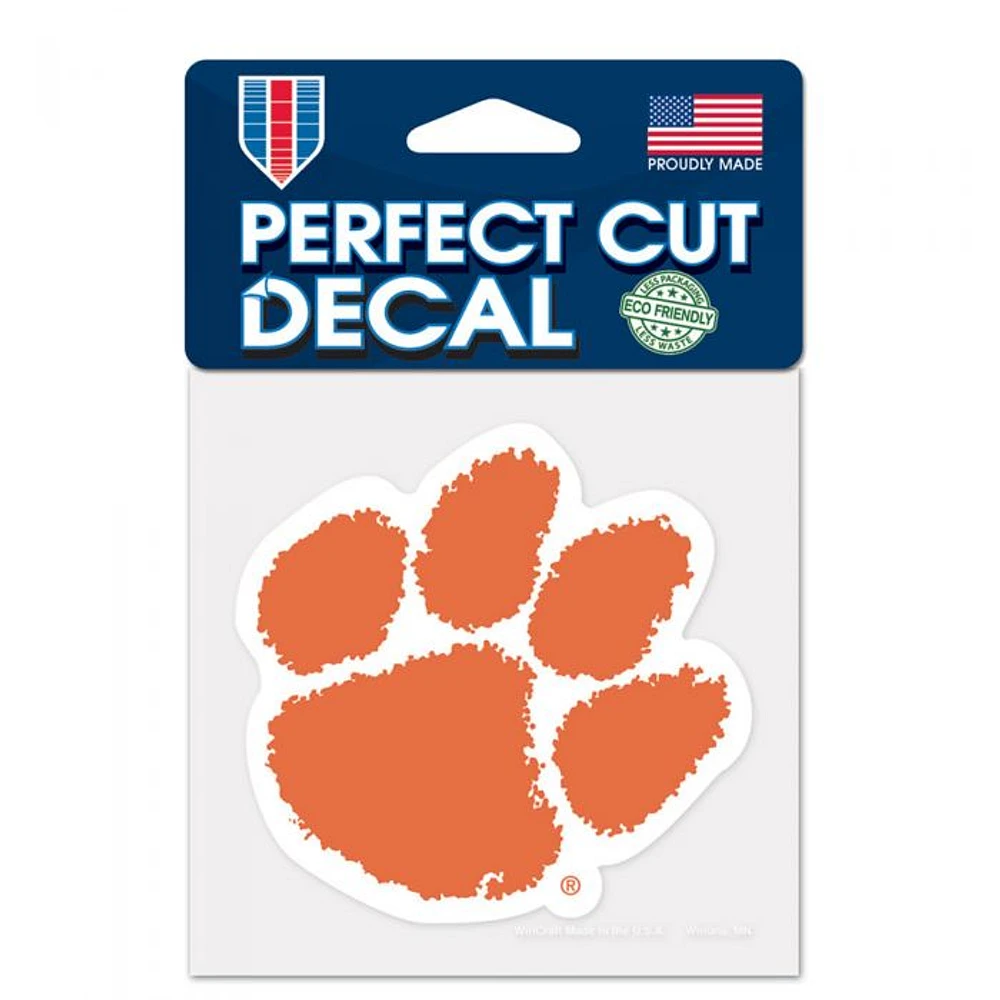 Clemson Tigers Perfect Cut Colour Decal 4" x 4"