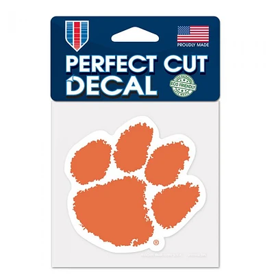 Clemson Tigers Perfect Cut Colour Decal 4" x 4"