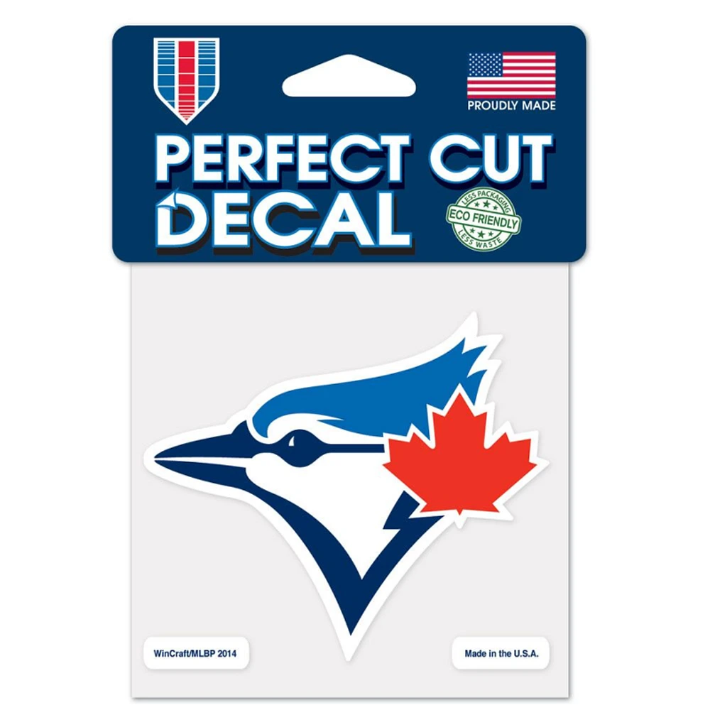 Toronto Blue Jays Perfect Cut Colour Decal 4" x 4"