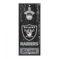 Las Vegas Raiders Bottle Opener Sign 5" x 11"